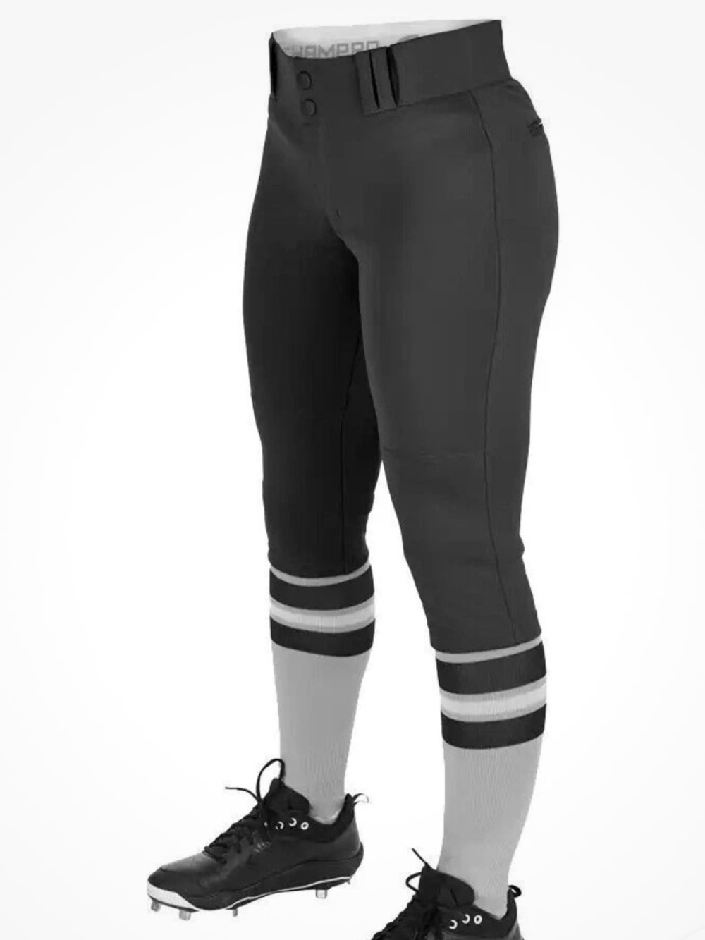 NWT Champro Women's Black Cropped Softball Pants medium